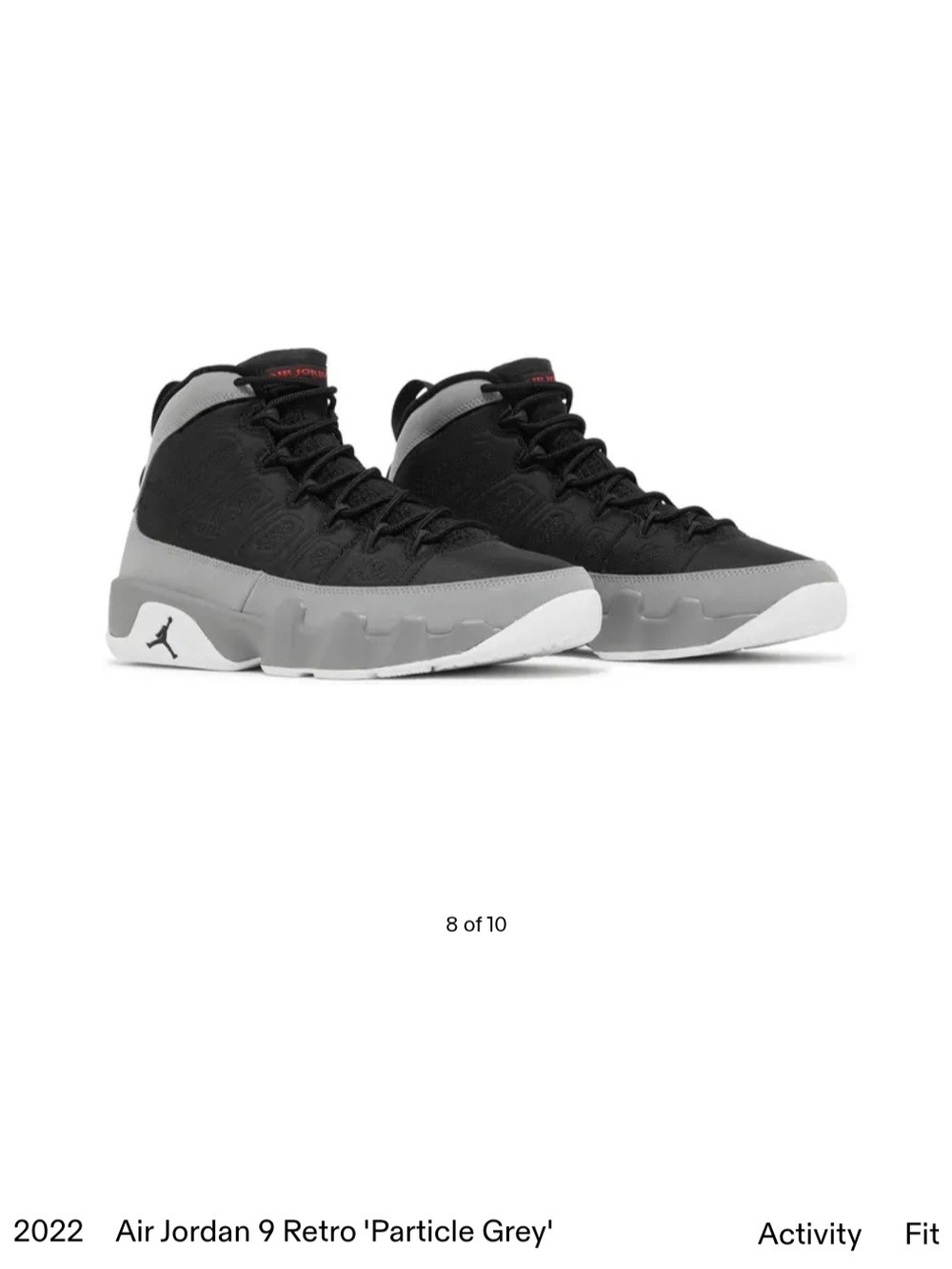 Jordan 9 Retro Men's Sneakers - Black & Gray